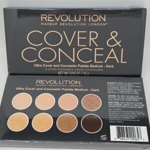 Revolution Ultra Cover Concealer Palette - Medium to Dark New Sealed